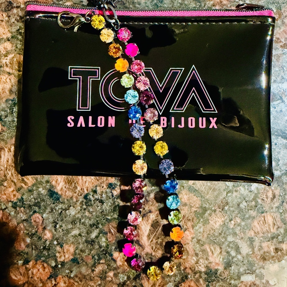 TOVA Oakland Necklace in Smutt Watermelon Mix